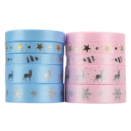 Ribbon Christmas Set Tie Gift Box Packaging Bow Festive detail view 2