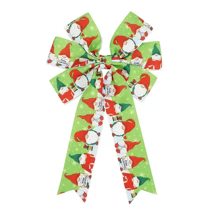 Ribbon Handmade Christmas Bow Tree Decoration 38mm Ribbed Webbing supplied by BY Boyuan
