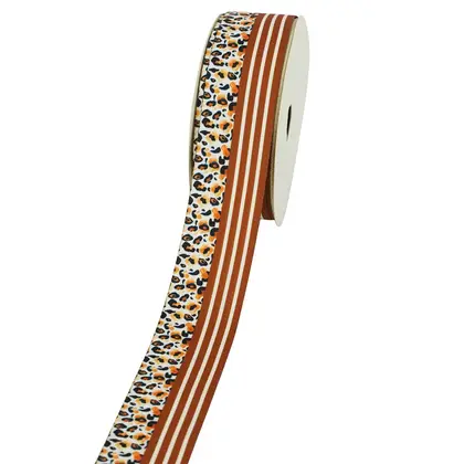 Ribbon Leopard Pattern Korean Hemp Personality Creative Heat Transfer detail view 3
