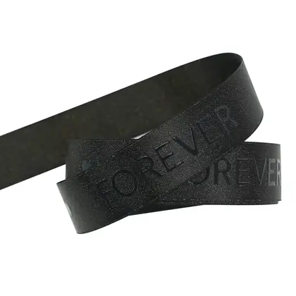 Ribbon Logo Printing Silicone Stamping Polyester Cotton Gift Packaging detail view 2