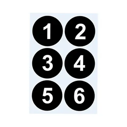Round Digital Sticker Warehouse Storage Logistics Number Tag Label detail view 3