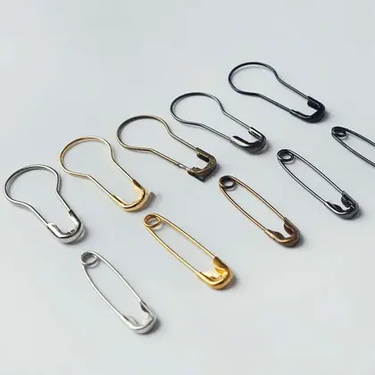 Safety Pin Buckle Retro Brooch Corsage Silk Scarf Large supplied by BY Boyuan