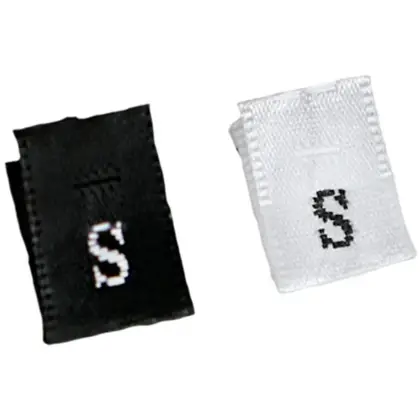 Satin Edging Code Label Taiwan Machine Cloth Size Mark detail view 3