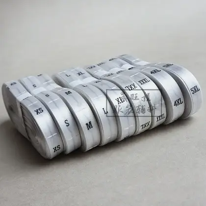 Satin Edging Code Label Taiwan Machine Cloth Size Mark supplied by BY Boyuan