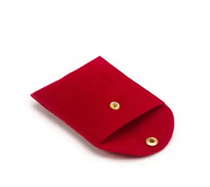 Shenzhen Customize Flip Bags Jewelry Snap Double-sided Flannel Silk detail view 2