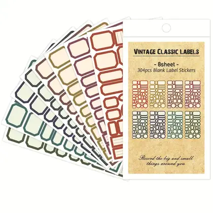 Small Talk Stickers Creative Handbook Retro Text Decal Pack detail view 2