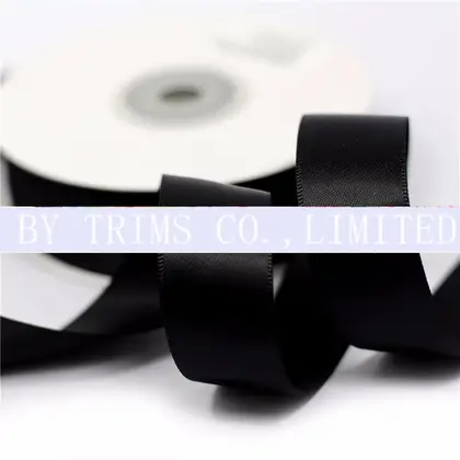 Solid Color Polyester Premium Ribbon Silk Wedding Gift Cake detail view 3