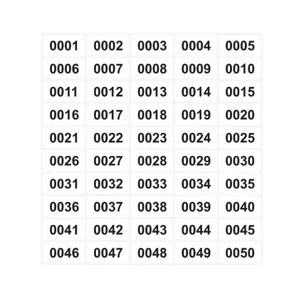 40*20 Digital Self-adhesive Label 1-1000 Variable Sticker Printing Serial detail view 3