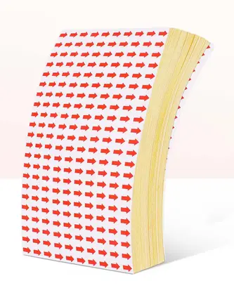 Arrow Sticker Defective Product Rework Mark Red Label Identification detail view 2
