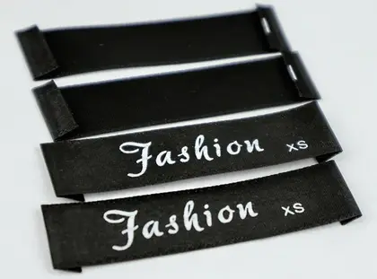 Satin General Collar Label Clothing Cloth Woven Side Trademark detail view 3