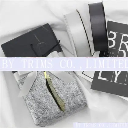 Ribbon Gift Box Packaging Polyester Satin Wedding Bow Hair detail view 3