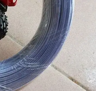 Stereotyped Aluminum Wire Silver Transparent Core Soft Fishbone Plastic-coated supplied by BY Boyuan