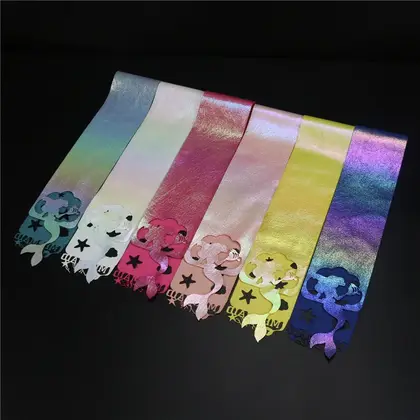 Bow Hair Accessories Leather Sequins Laser Cutting Pieces Fishtail detail view 2