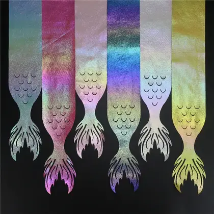 Bow Hair Accessories Leather Sequins Laser Cutting Pieces Fishtail detail view 3