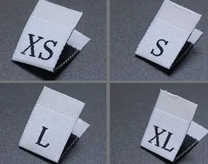 Water Washing Label Ingredient Clothing Trademark Code supplied by BY Boyuan