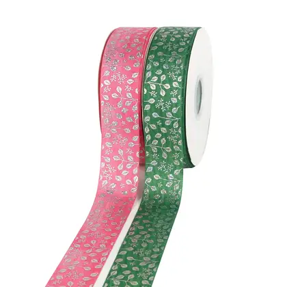 Denim Laser Silver High Density Flower Packaging Ribbon Thread detail view 3