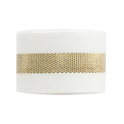 Gold and Silver Onion Rib Edge Ribbon Gift Packaging Polyester Ribbon 2 detail view 3