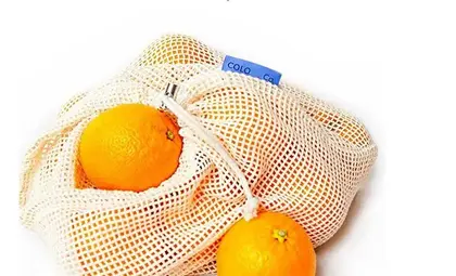 Cotton Mesh Bag Fine Environmental Protection Bundle Pocket Foreign detail view 3