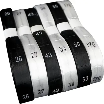 Taiwan Machine Code Standard Satin Woven Edge High-grade Label supplied by BY Boyuan