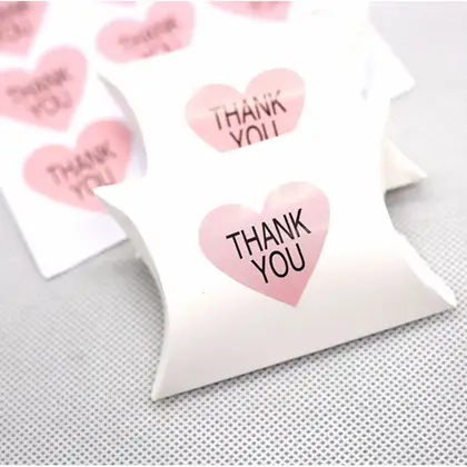 Thankyou Thank You Label Gift Wrap Sticker Envelope Seal detail view 2