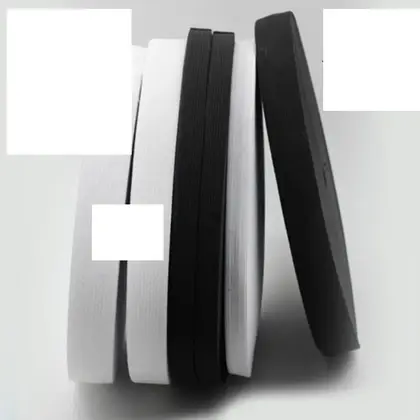 Thickened Eight Yarn Elastic Belt Black and White Imported supplied by BY Boyuan