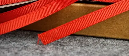Threaded Ribbon 0.6 Cm -5 Ribbed Gift Wrap Wedding detail view 3