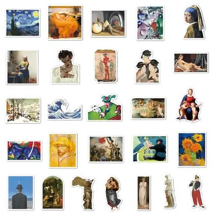 Type: Stickers Material: PVC Self Adhesive Glue Irregular Shape detail view 2