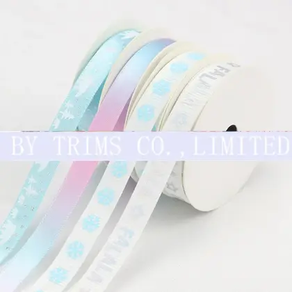 Christmas Gift Box Packing Ribbon Set Bow Polyester detail view 3
