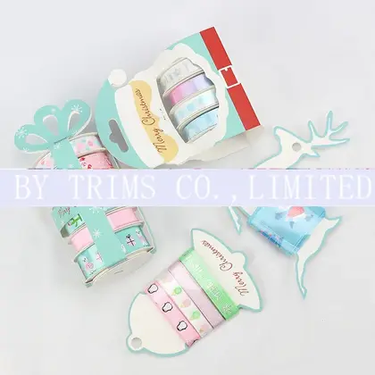 Christmas Gift Box Packing Ribbon Set Bow Polyester supplied by BY Boyuan