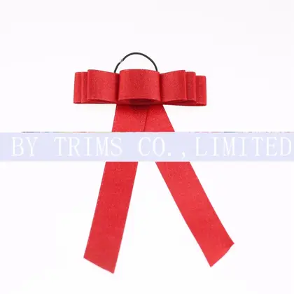 Ribbon Hand Knot Satin Bow Red Wine Cake Gift detail view 3