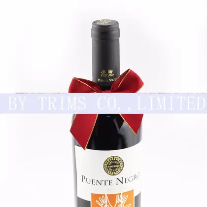 Ribbon Hand Knot Satin Bow Red Wine Cake Gift supplied by BY Boyuan