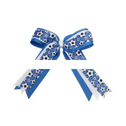 Sports Gymnastics Cheerleaders Bow Jewelry Football Pattern Ribbon Cheer detail view 3