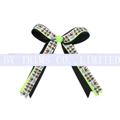 Sports Gymnastics Cheerleaders Bow Ornaments Ribbon Cheerleading Large Flower detail view 2
