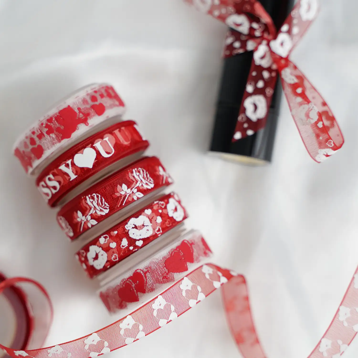 Tanabata Valentine's Day Ribbon Floral Flower Gift Wrapping Stamping supplied by BY Boyuan