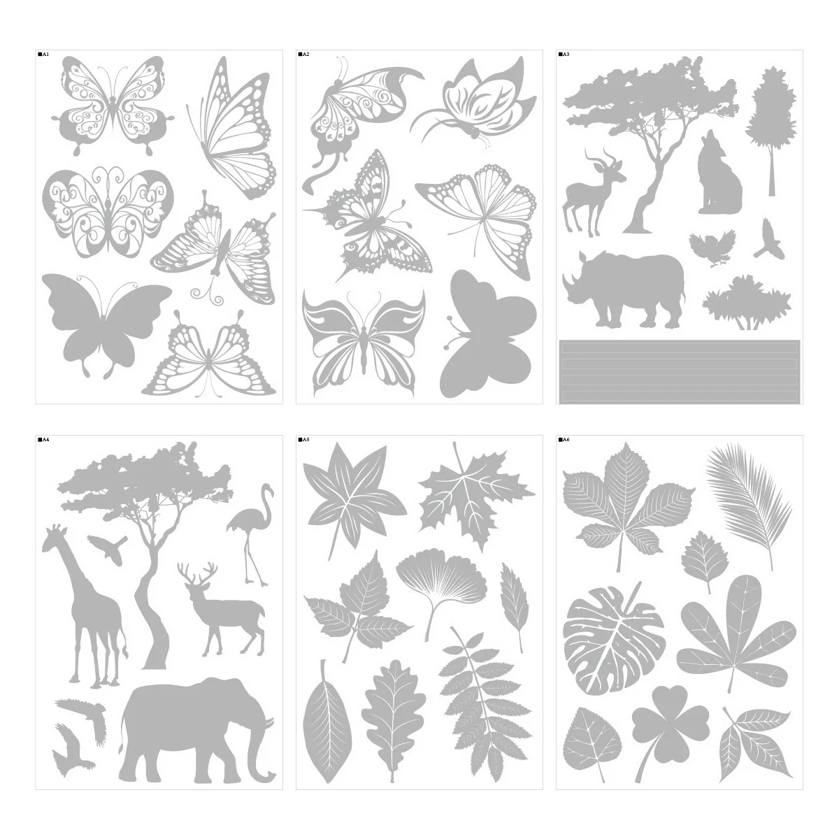 Transparent Window Stickers Protect Wild Birds from Impact Butterfly supplied by BY Boyuan