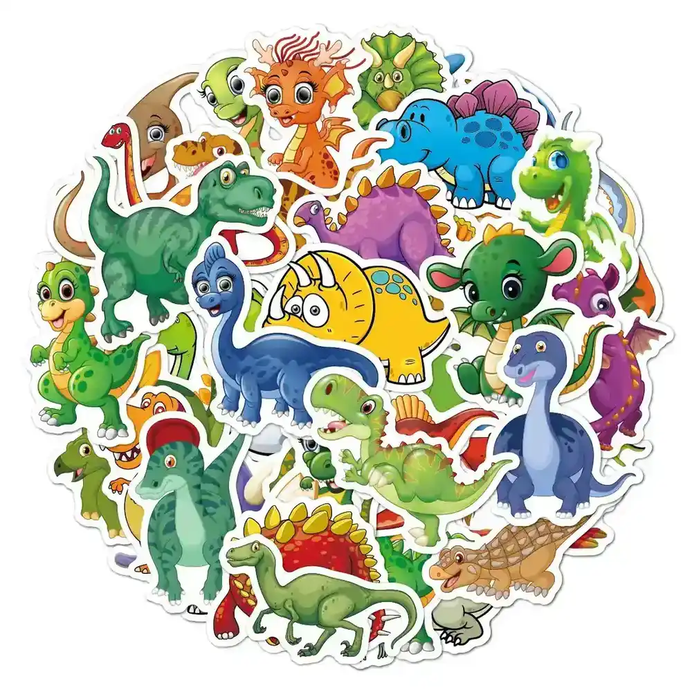 Tyrannosaurus Rex Stickers 50 Doodling Cartoon Luggage Skateboard Computer supplied by BY Boyuan