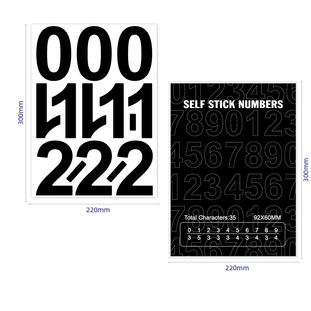 Vinyl Letters and Numbers Letter Marker Sticker Waterproof Self Adhesive Stickers and Labels 2 supplied by BY Boyuan