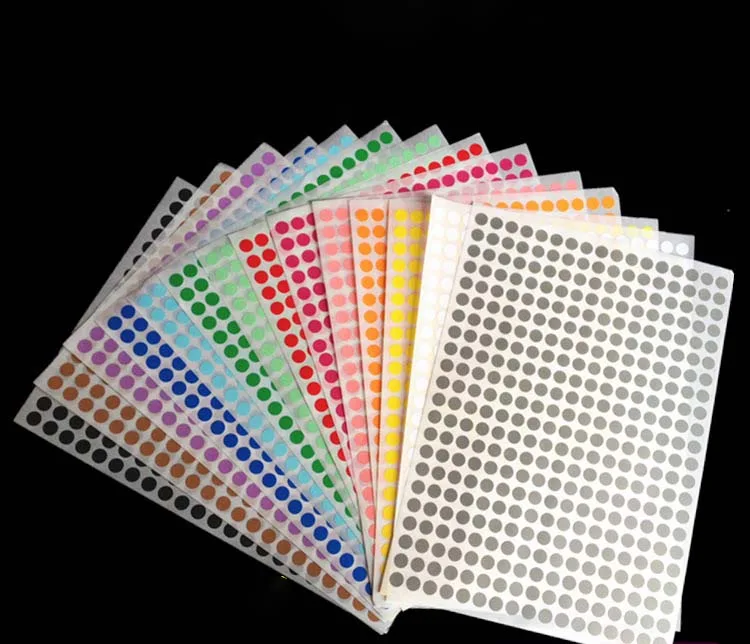 Warehouse Color A4 Printing Dot Sticker Label Paper Mark supplied by BY Boyuan