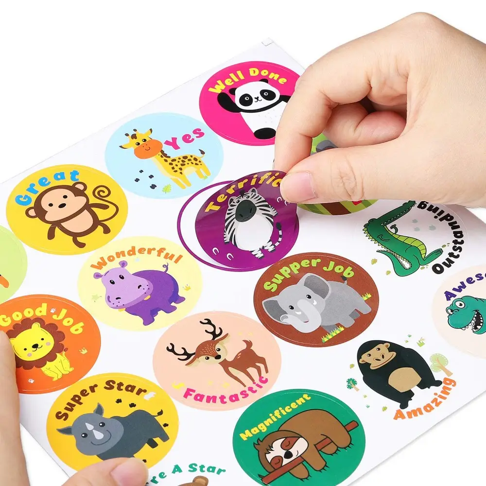 Printed Cute Wacky Rewards Stickers Creative Teaching Pres supplied by BY Boyuan