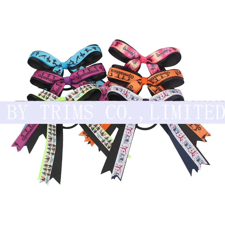 Sports Gymnastics Cheerleaders Bow Ornaments Ribbon Cheerleading Large Flower supplied by BY Boyuan