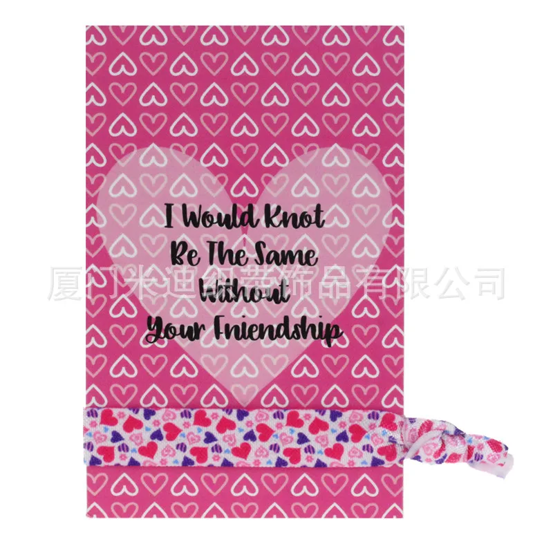 Valentine's Day Hair Band Rope Knot Wrap Elastic Wrist supplied by BY Boyuan
