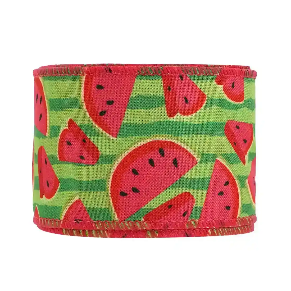 Wire-edged Khao Ke Belt Fruit Watermelon Theme Ribbon Imitation supplied by BY Boyuan