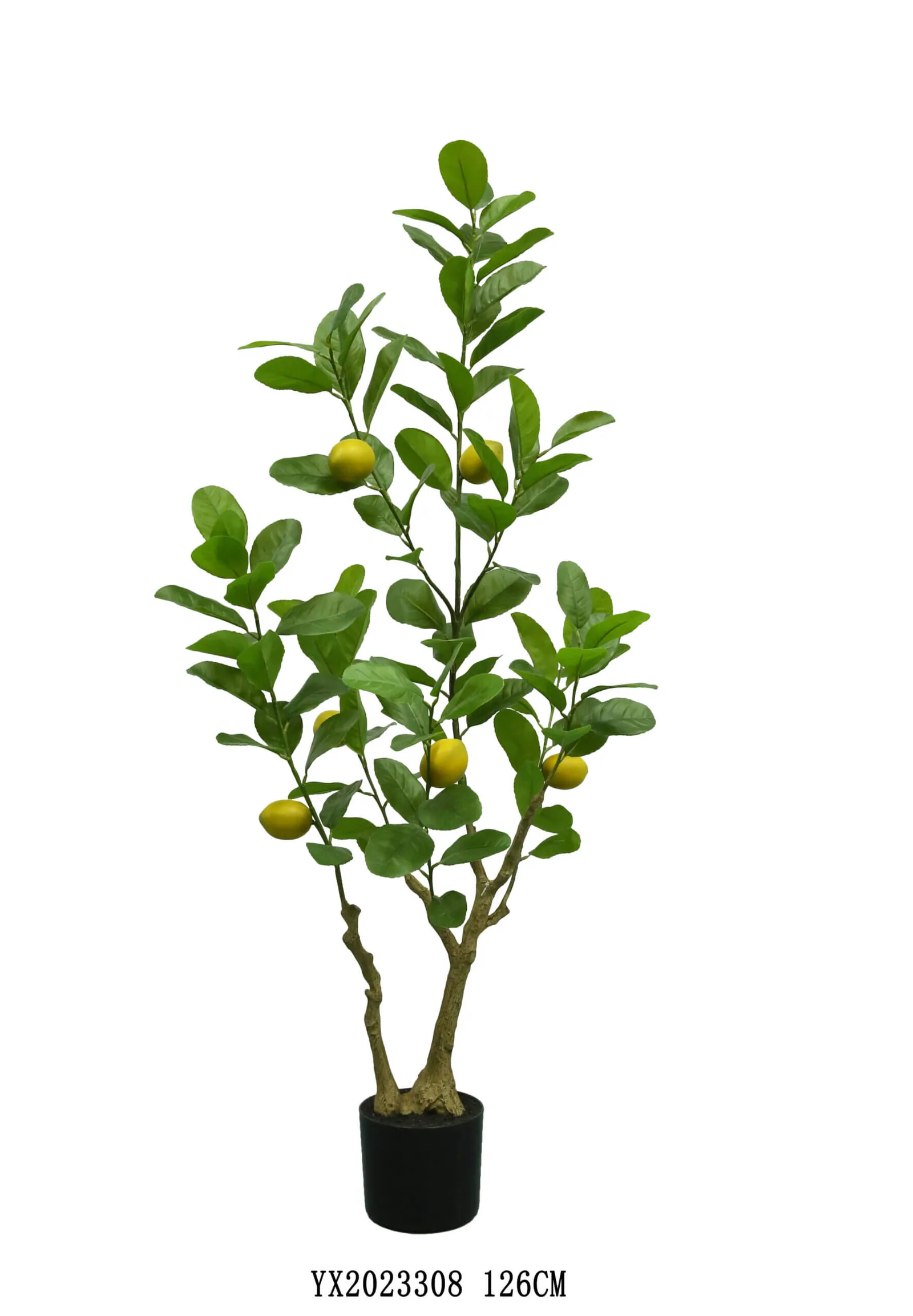 104 Leaves 6 Fruits Lemon Tree 126 cm artificial tree made by MG TREE