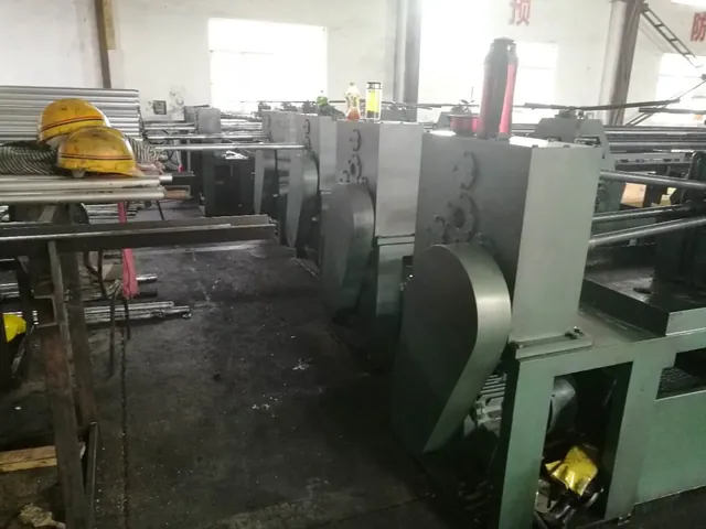 Production machinery in the Fanbang tube workshop