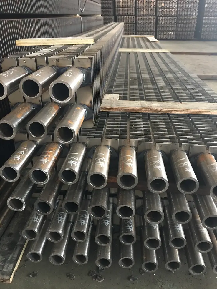 HH type finned tube lengths after welding