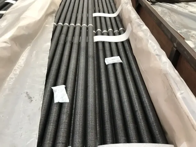 Mechanically bonded finned tubes produced on the Fanbang fin lines
