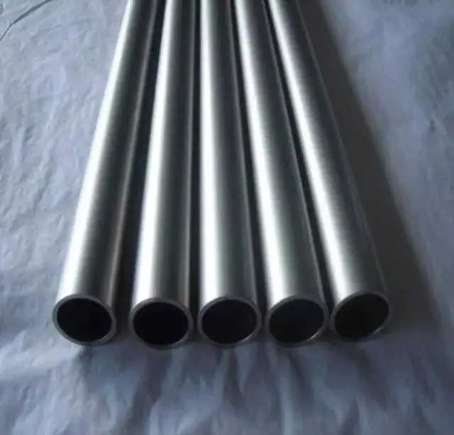 Nickel alloy seamless tube ends showing wall thickness
