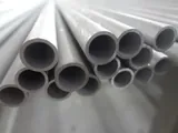 Seamless stainless steel tubes stacked in the tube workshop