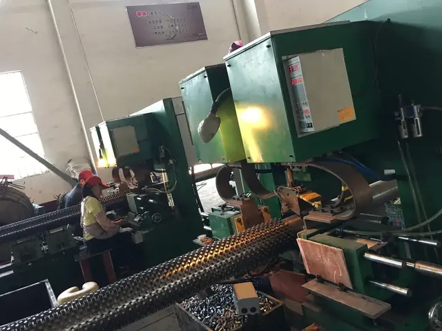 Stud finned tubes stacked after stud welding