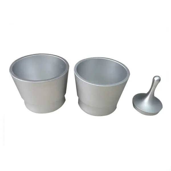 Sand blasted finish on metal parts